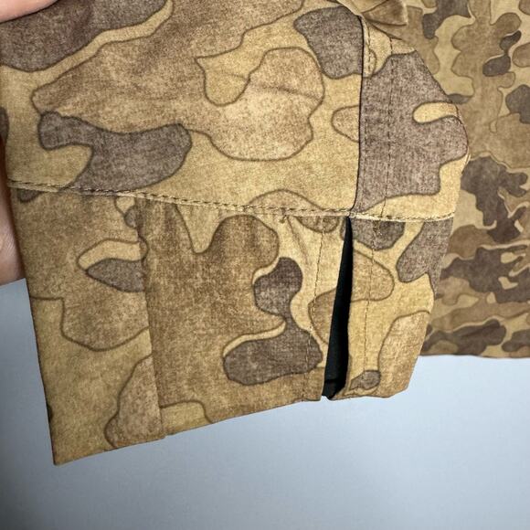Roark Revival Camo Brown Long Sleeve Shirt Outdoor Snap Button Small - Picture 5 of 9